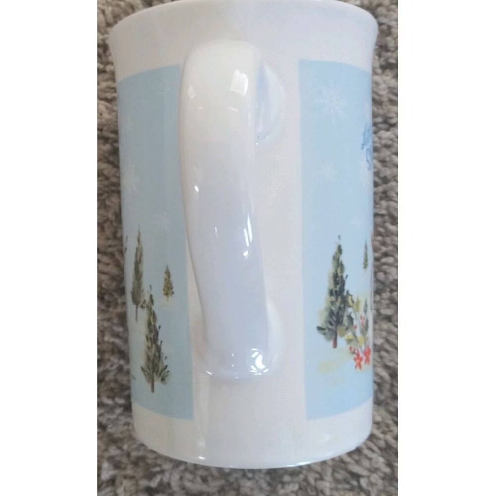 Holiday Mug - Let It Snow - Snowmen, Trees and Snowflake design - 12 fl oz X-Mas - Picture 4 of 5